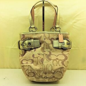 Coach Y2K Signature Sateen Double Buckle Open Tote 0498